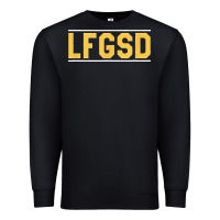 Black Exclusive Brown LFGSD Official Fun Design T Shirt Premium Sweatshirt - ArtMosaic
