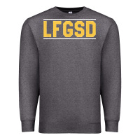 Charcoal Heather Exclusive Brown LFGSD Official Fun Design T Shirt Premium Sweatshirt - ArtMosaic