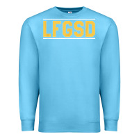 Ocean Blue Exclusive Brown LFGSD Official Fun Design T Shirt Premium Sweatshirt - ArtMosaic