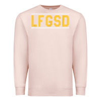 Pale Pink Exclusive Brown LFGSD Official Fun Design T Shirt Premium Sweatshirt - ArtMosaic