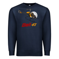 Bell 47 Helicopter Premium Sweatshirt | Teevron