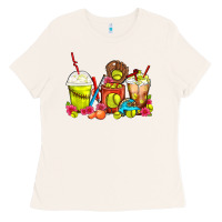 Bone Softball Coffee Cups Ladies Tee - FaDigitalArtStudio