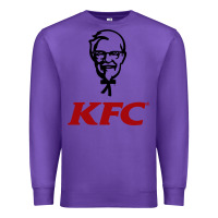 Purple k.f.c-restaurant Premium Sweatshirt - ArtMosaic