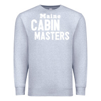 Heather Grey maine cabin masters Premium Sweatshirt - ArtMosaic
