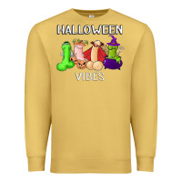 Antique Gold halloween vibes dick tie dye hippie retro lazy costume Premium Sweatshirt - ArtMosaic