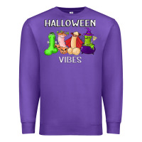 Purple halloween vibes dick tie dye hippie retro lazy costume Premium Sweatshirt - ArtMosaic