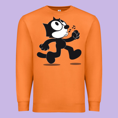 Felix The Cat Whistling Premium Sweatshirt Designed By Artmosaic