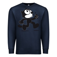 Navy felix the cat whistling Premium Sweatshirt - ArtMosaic