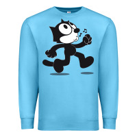 Ocean Blue felix the cat whistling Premium Sweatshirt - ArtMosaic