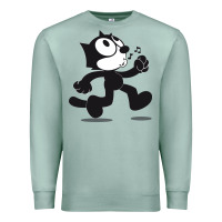 Seafoam felix the cat whistling Premium Sweatshirt - ArtMosaic