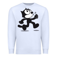 White felix the cat whistling Premium Sweatshirt - ArtMosaic