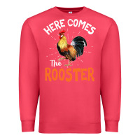 Cardinal Here Comes The Rooster Shirt Chicken Lady Outfit 243 Premium Sweatshirt - ArtMosaic