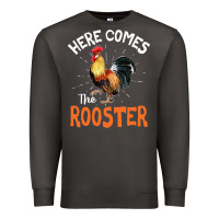 Smoke Here Comes The Rooster Shirt Chicken Lady Outfit 243 Premium Sweatshirt - ArtMosaic