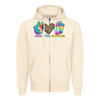 Sandshell peace love loaded tea Zipper Hoodie - JahusDesignShop