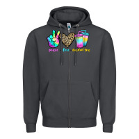 Smoke peace love loaded tea Zipper Hoodie - JahusDesignShop