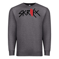 Charcoal Heather white skrillex Premium Sweatshirt - ArtMosaic