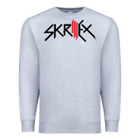 Heather Grey white skrillex Premium Sweatshirt - ArtMosaic
