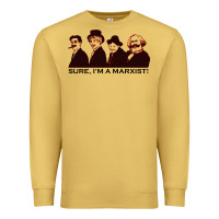 Antique Gold sure i'm a marxist Premium Sweatshirt - ArtMosaic