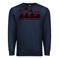 Navy sure i'm a marxist Premium Sweatshirt - ArtMosaic
