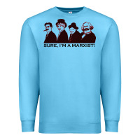 Ocean Blue sure i'm a marxist Premium Sweatshirt - ArtMosaic