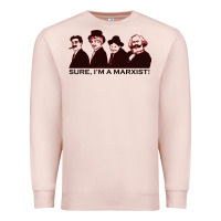 Pale Pink sure i'm a marxist Premium Sweatshirt - ArtMosaic