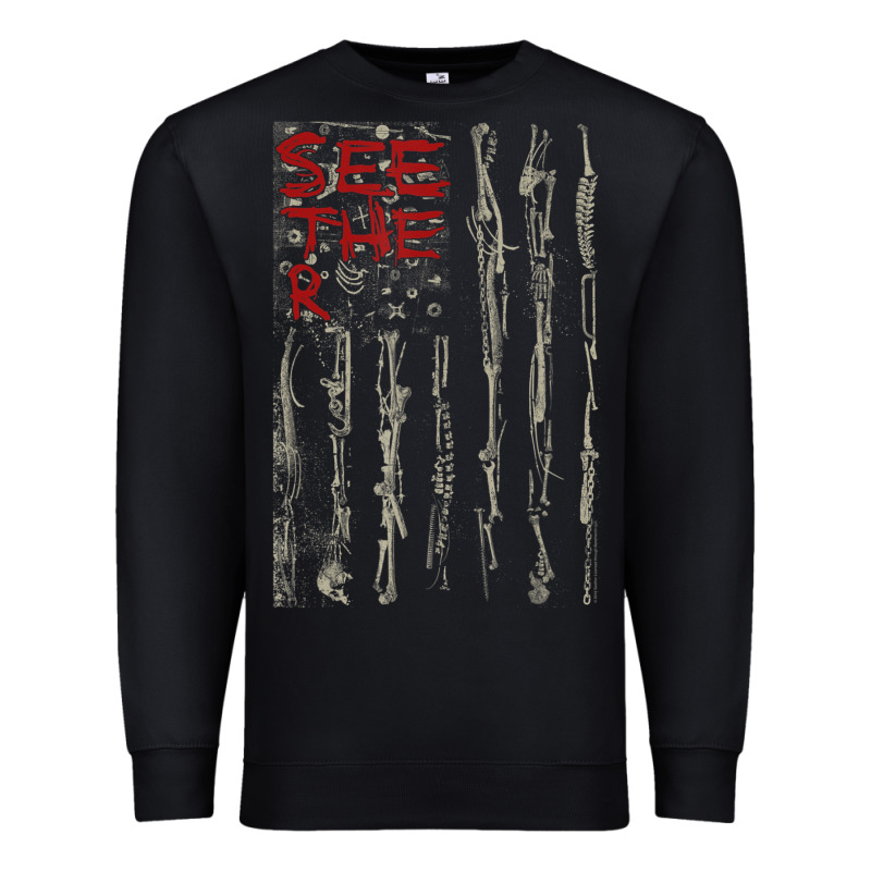 Seether Bone Flag Premium Sweatshirt by ArtMosaic | Teevron