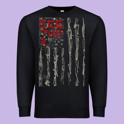 Seether Bone Flag Premium Sweatshirt Designed By Artmosaic