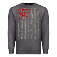 Charcoal Heather Seether Bone Flag Premium Sweatshirt - ArtMosaic