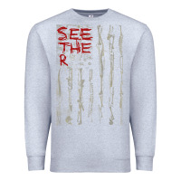 Heather Grey Seether Bone Flag Premium Sweatshirt - ArtMosaic