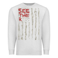 Oatmeal Heather Seether Bone Flag Premium Sweatshirt - ArtMosaic