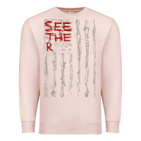 Pale Pink Seether Bone Flag Premium Sweatshirt - ArtMosaic