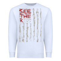 White Seether Bone Flag Premium Sweatshirt - ArtMosaic