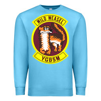 Ocean Blue Air Force Wild Weasel YGBSM Premium Sweatshirt - ArtMosaic