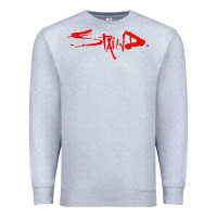 Heather Grey staind Premium Sweatshirt - ArtMosaic