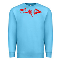 Ocean Blue staind Premium Sweatshirt - ArtMosaic