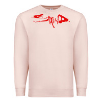 Pale Pink staind Premium Sweatshirt - ArtMosaic
