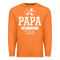 Carrot If Papa Can't Fix It We're All Screwed - Fathers Day Premium Sweatshirt - ArtMosaic