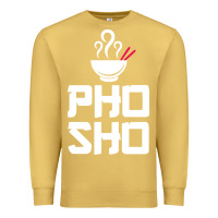 Antique Gold pho sho foodie asian food humor chopsticks funny Premium Sweatshirt - ArtMosaic