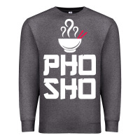 Charcoal Heather pho sho foodie asian food humor chopsticks funny Premium Sweatshirt - ArtMosaic