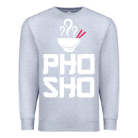 Heather Grey pho sho foodie asian food humor chopsticks funny Premium Sweatshirt - ArtMosaic