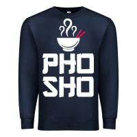 Navy pho sho foodie asian food humor chopsticks funny Premium Sweatshirt - ArtMosaic