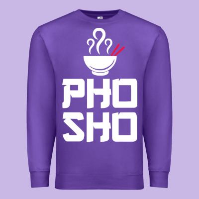Pho Sho Foodie Asian Food Humor Chopsticks Funny Premium Sweatshirt Designed By Artmosaic