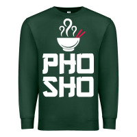 Sports Green pho sho foodie asian food humor chopsticks funny Premium Sweatshirt - ArtMosaic