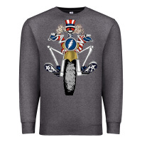 Charcoal Heather grateful motor ber Premium Sweatshirt - ArtMosaic