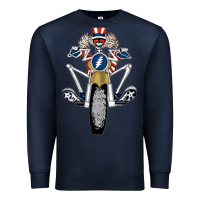 Navy grateful motor ber Premium Sweatshirt - ArtMosaic