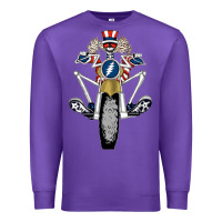 Purple grateful motor ber Premium Sweatshirt - ArtMosaic