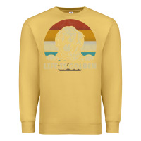 Antique Gold Golden Retriever Dog Life is golden retro vintage Premium Sweatshirt - ArtMosaic