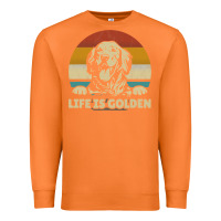 Carrot Golden Retriever Dog Life is golden retro vintage Premium Sweatshirt - ArtMosaic