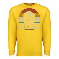 Lemon Golden Retriever Dog Life is golden retro vintage Premium Sweatshirt - ArtMosaic