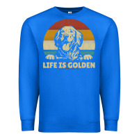 True Royal Golden Retriever Dog Life is golden retro vintage Premium Sweatshirt - ArtMosaic